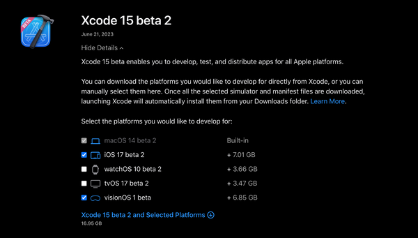 xcode 15 beta 2